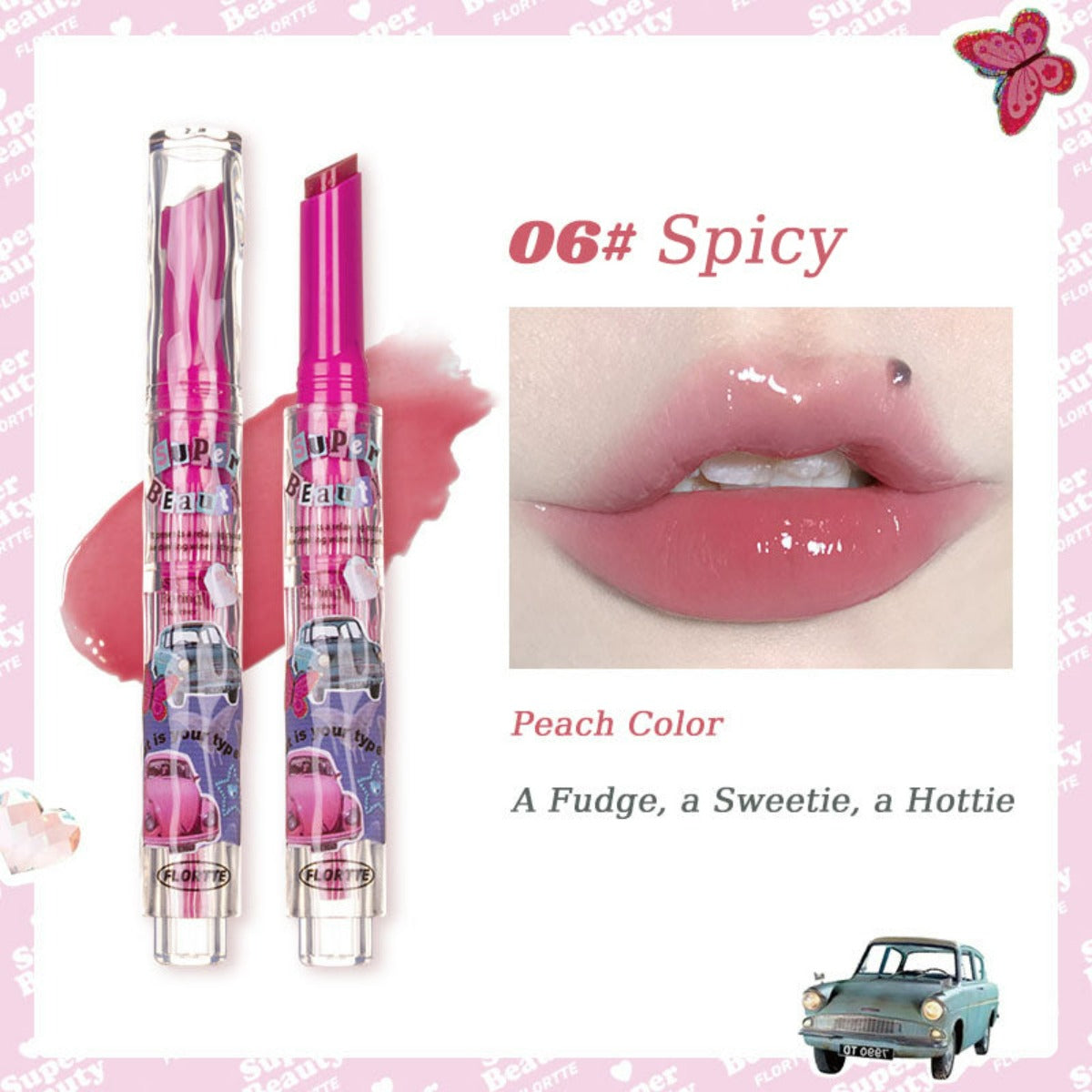 Collection of I Am Super Beauty Jelly Heart Lipstick in a gallery layout